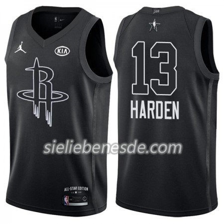 Herren NBA Houston Rockets Trikot James Harden 13 2018 All-Star Jordan Brand Schwarz Swingman